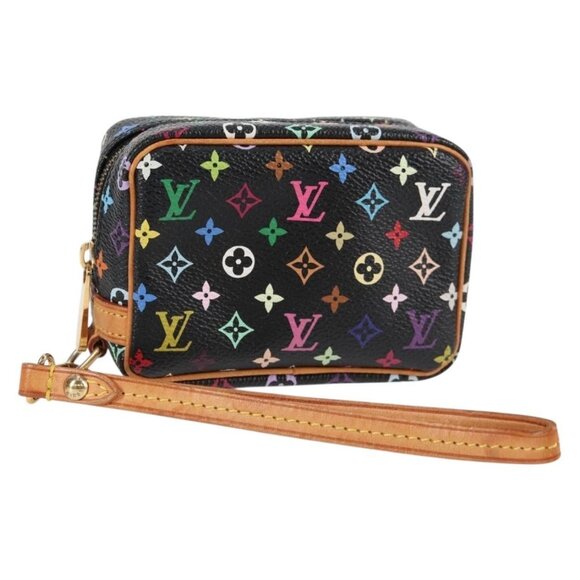 LOUIS VUITTON Multicolor Trousse Wapity Pouch Black - Picture 1 of 16